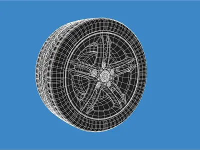 Car Tyre Free 3D model