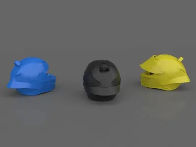 Valentino Rossi Helmet MOTOGP 3D Model Free 3D print model purchase