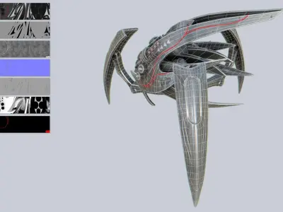 Evil mech Low-poly 3D model buy