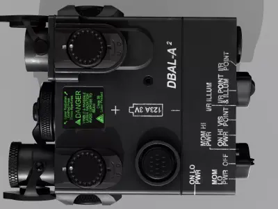 DBAL-A2 Aiming Laser Low-poly 3D model