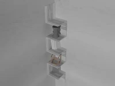 Corner shelf snake 3D model
