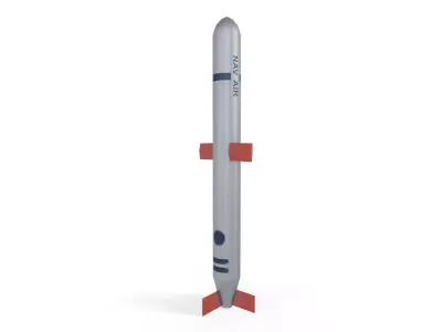 Tomahawk Cruise Missile Low-poly 3D model