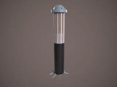 Deeping Sonar AQS-22 Low-poly 3D model