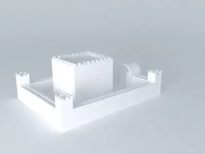 Brick castle Free 3D model