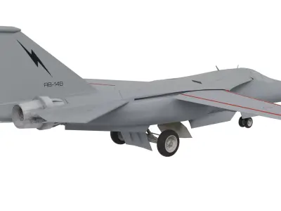 F-111 Aardvark strategic bomber 3D model