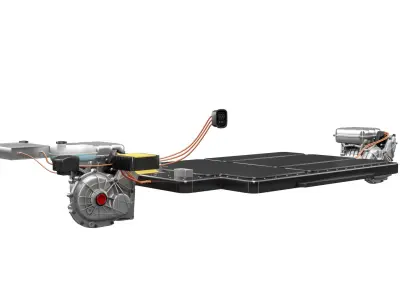 X-ray Electric Car System 3D model