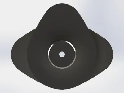 Camshaft 2 cylinder engine 3D model