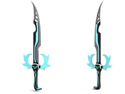 Sword Sci-Fi 3D Futuristic Weapon 3D model