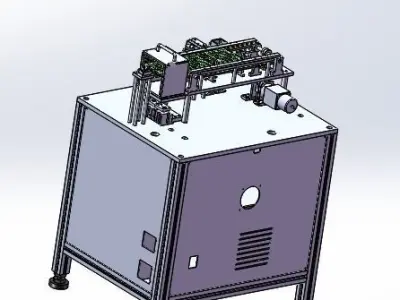 Card stacking machine 3D model