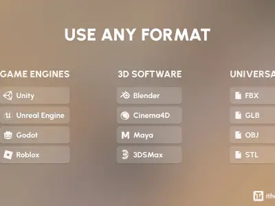 Military Low-poly 3D model