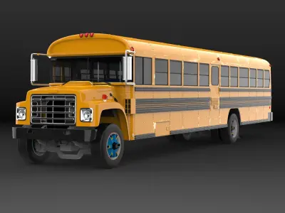 Blue Bird International S1800 School Bus 3D model