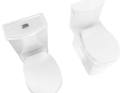 American standard contract cali toilet 3D model