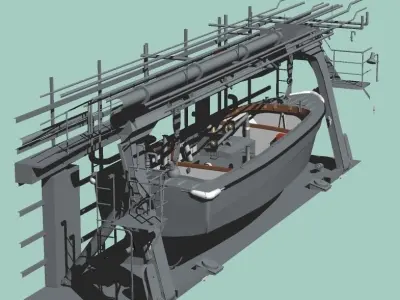 LST-4002 Shimokita Raunch Side Hanger 3D model