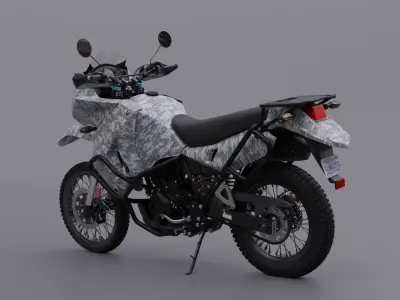 Kawasaki KLR 650 2009 Digital Cammo 3D model