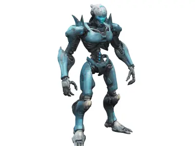 scifi morph cyborg dead space 3D model purchase