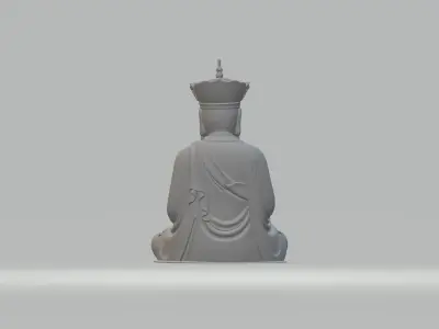 Ksitigarbha Bodhisattva Buddha Statue 3D print model