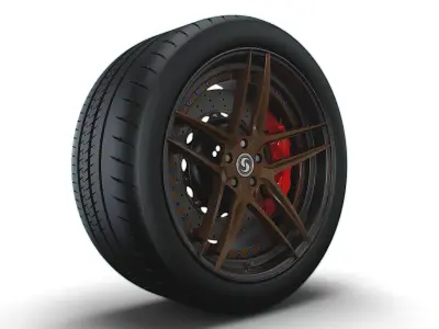 Signature wheel 3D model