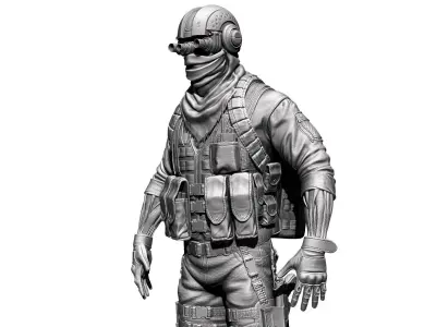 Soldier 3D model
