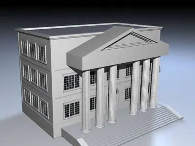 Public building 2 3D model