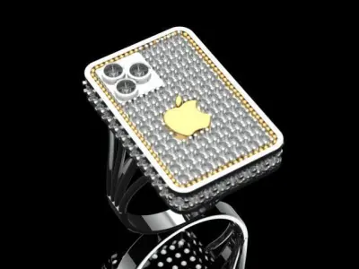 iphone Ring 3D print model