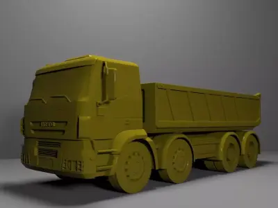 Dump Truck Inveco Ready for Print Free 3D print model