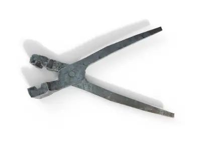 Mold pliers for musket bullets Low-poly 3D model