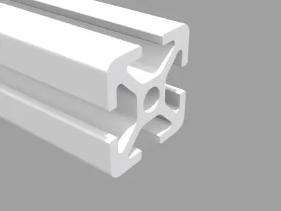 Bosch 20x20 mm groove 5 hires aluminum profil 3D model