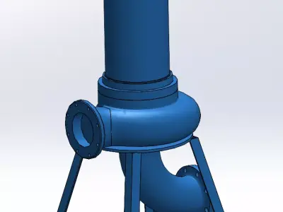 6 INCH Submersible sewage sludge pumps type ABS XFP 3D model