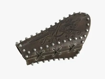 Embossed Arm Bracers Low-poly 3D model