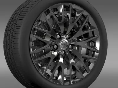 Nissan Cima Hybrid wheel 3D model
