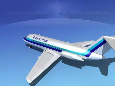 Douglas DC-9-20 Eastern Airlines 2 3D model