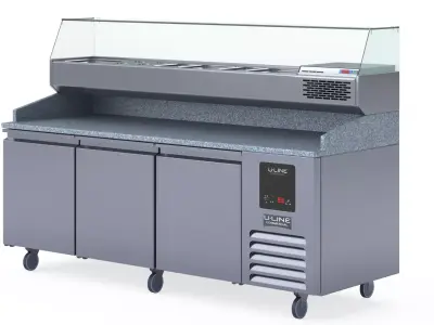 U-Line Pizza Prep Table Refrigerators UCPP588-SS61A 3D model