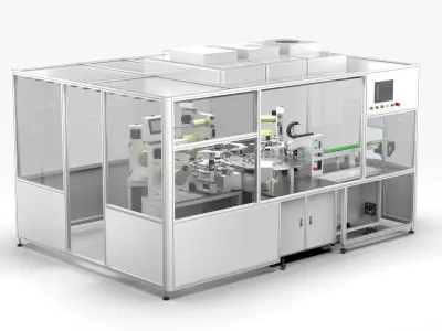 Multi-station Automatic Labeling Machine 3D model