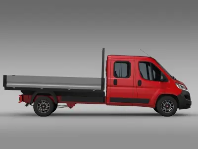 Fiat Ducato Crew Cab Truck 2017 3D model