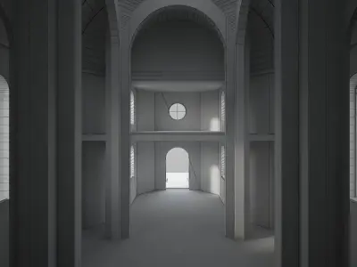 Church Temple Cathedral Kirk 3D model