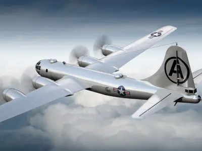 Boeing B-29 Superfortress Bomber 3D model