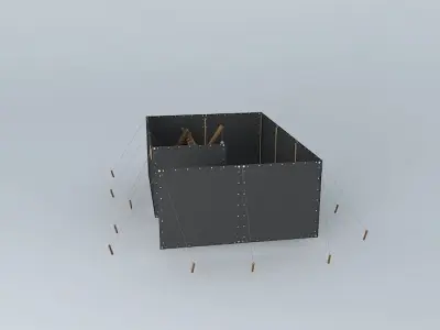 Donnerbalken Outdoor toilet Free 3D model