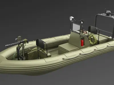 Lifesaving Boat 3D model