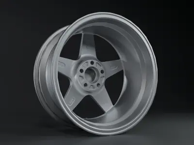 OZ-Racing Futura wheel Low-poly 3D model