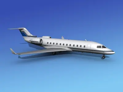 Canadair CRJ100 Corporate 3 3D model