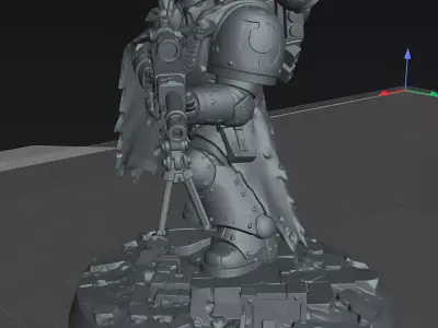 Shadow Marksman Power Armor STL Sci Fi Miniature Figure 3D print model