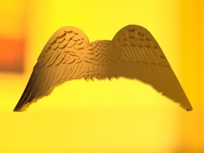 us army eagle emblem Low-poly 3D model