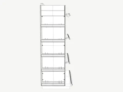 Retail End Stand Low-poly 3D model