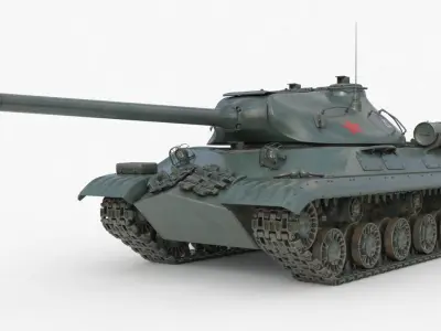 Tank IS 3M Vray 3D model