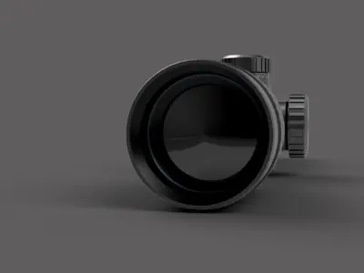 Optical scope X20 power 3D model
