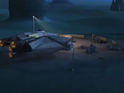 Star Wars 7 Vehicles Ship Pack -Star Wars 7 Character Set Of 7 3D print model