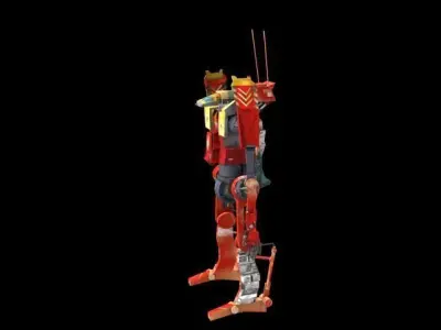 battle droid update d-05 Low-poly 3D model