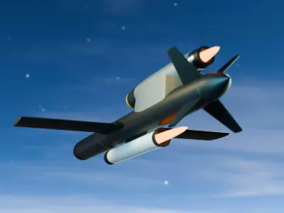 Flamingo FP-5 Low Poly Base Mesh Free 3D model