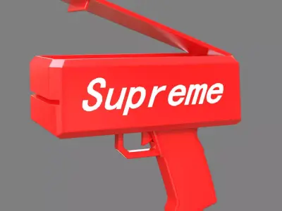 Supreme money gun 3D model