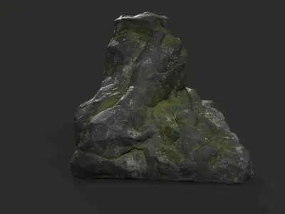 Cave Entrance Desert rock 06 Low-poly 3D model